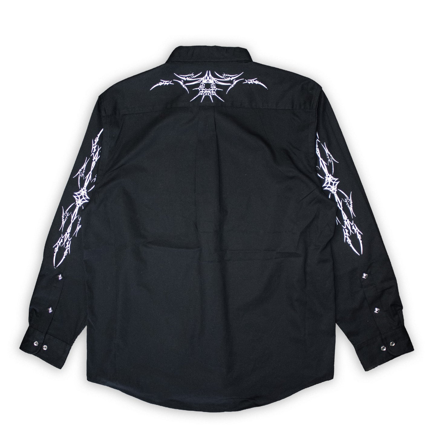 silver trim button down