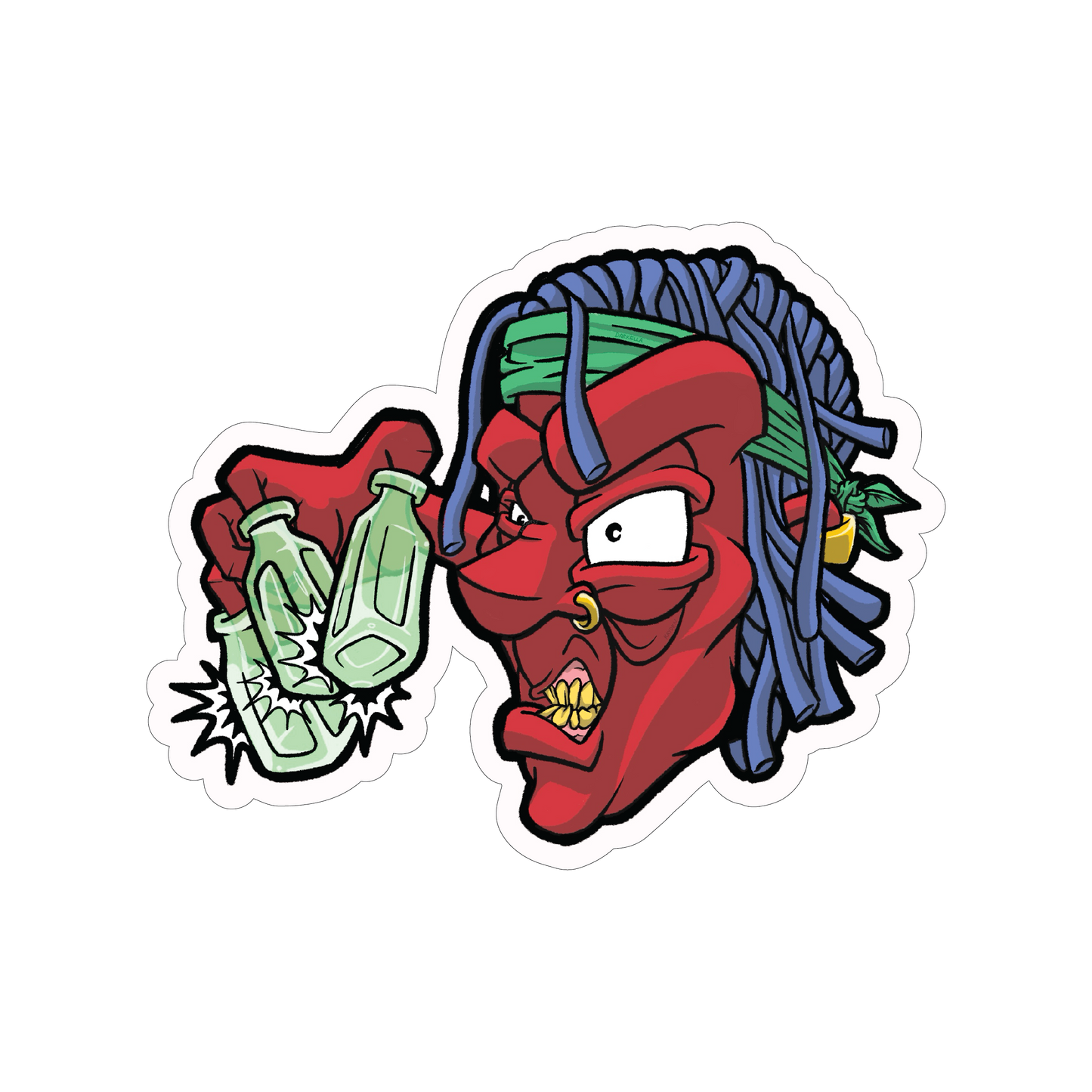 damage sticker