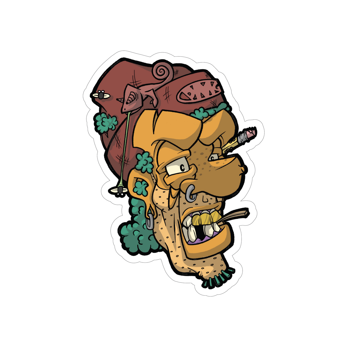 damage sticker