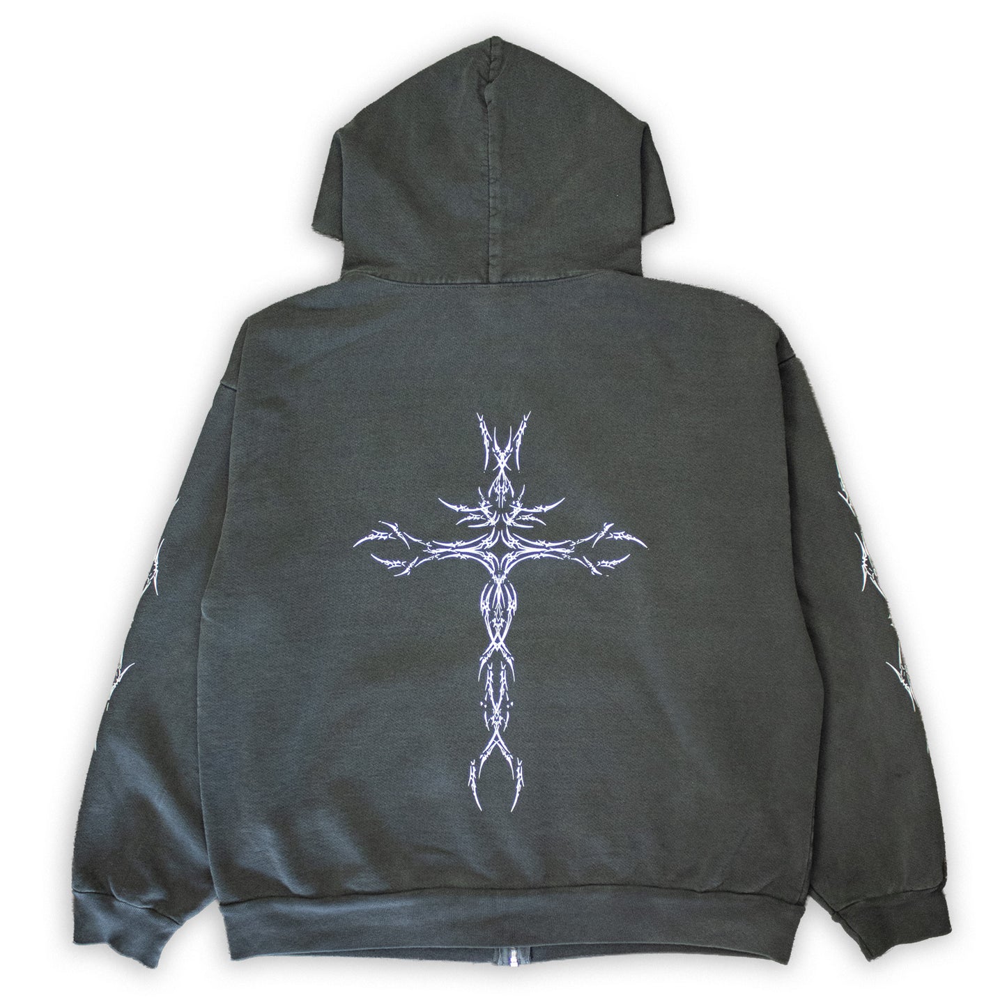 vintage black zip-up