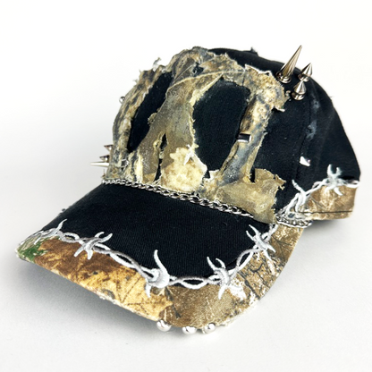 black studded camo hat