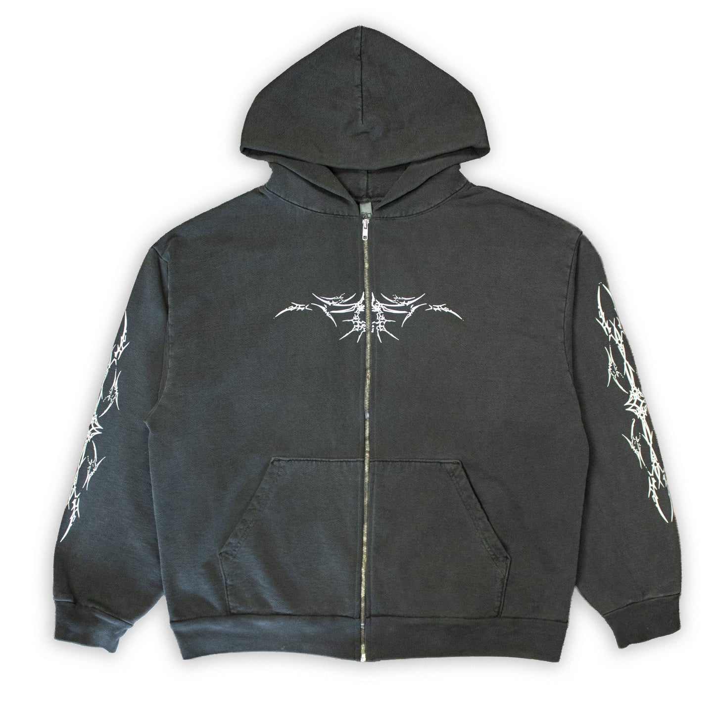 vintage black zip-up