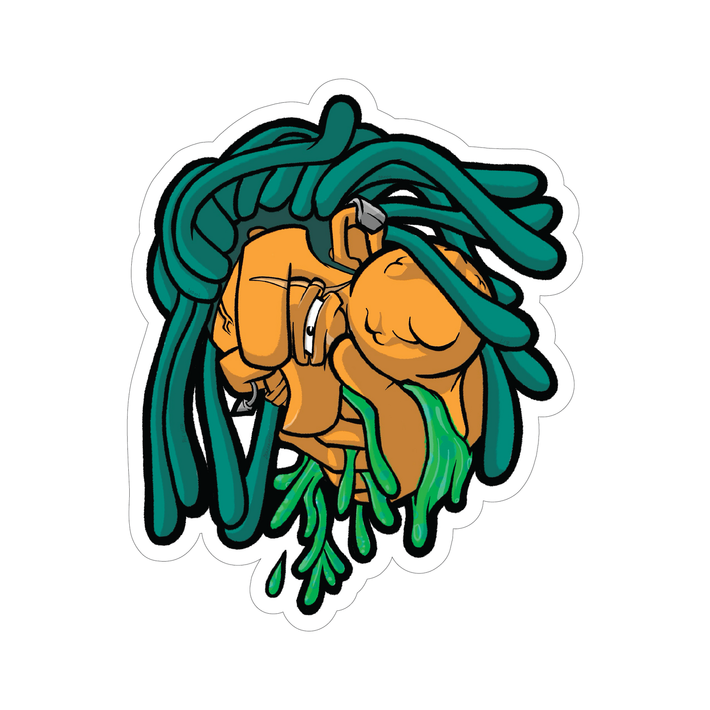 damage sticker