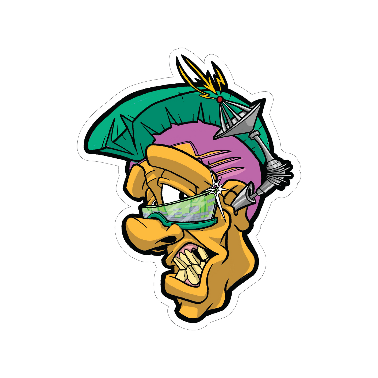 damage sticker