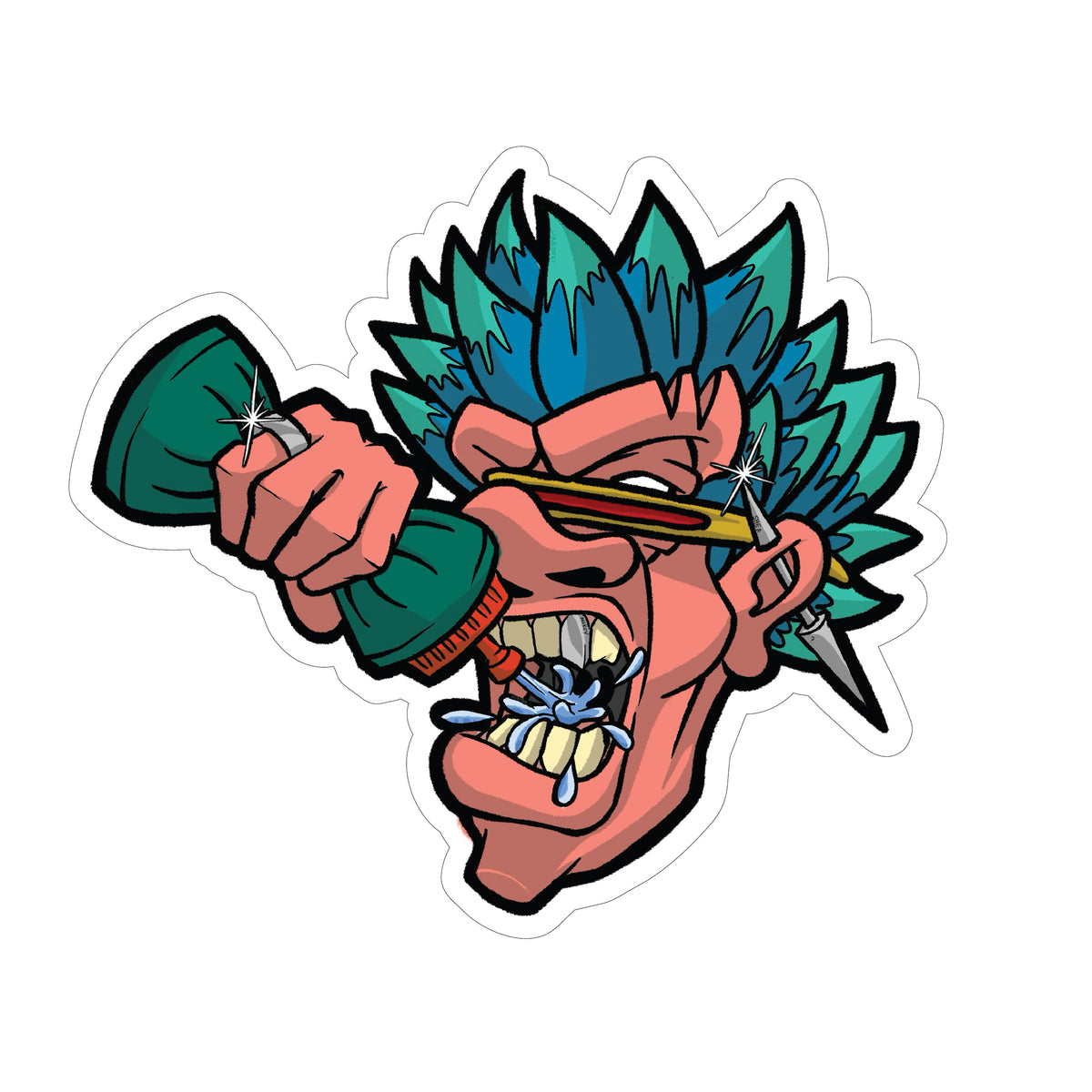 damage sticker
